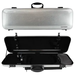 GEWA Idea 2.0 Oblong Violin Case 4/4 Silver Carbon