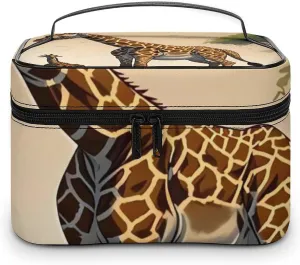 GiraffeTravel Makeup Bag Cosmetic Bags for Women Waterproof Portable Make Up Organizer