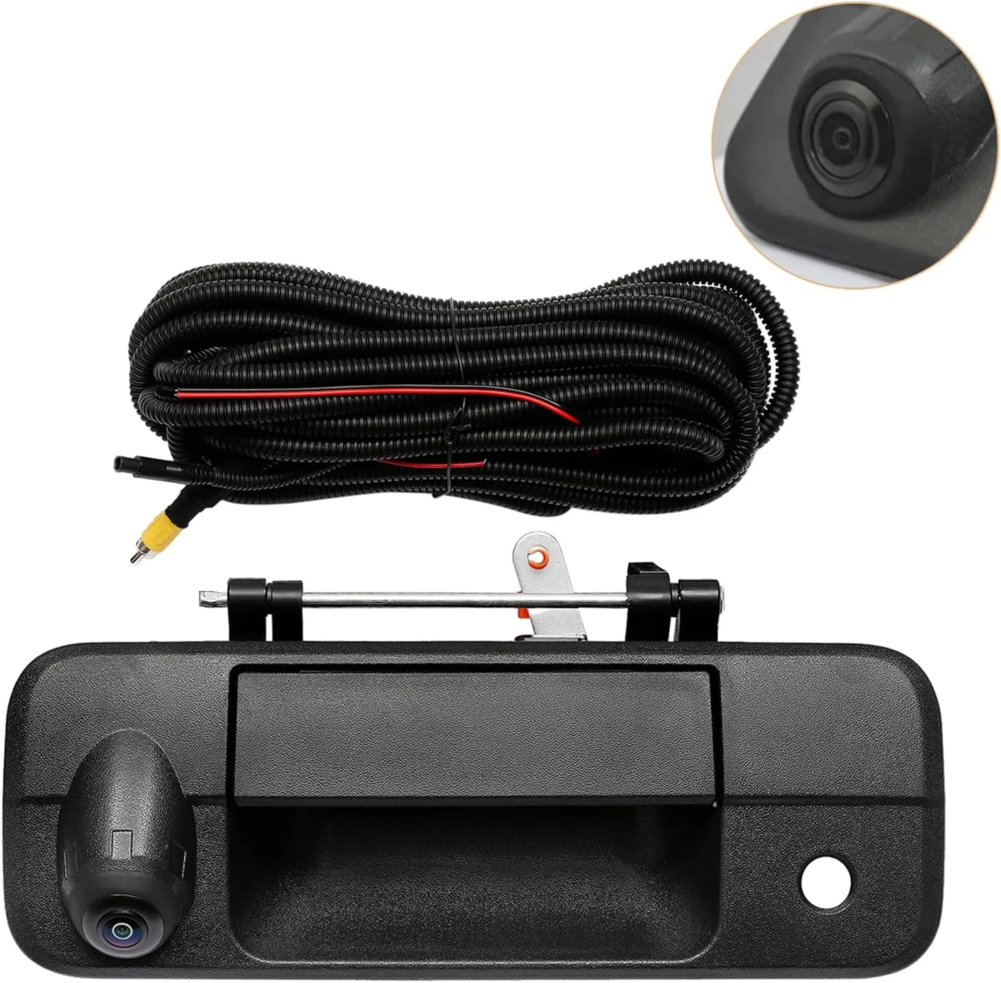 Gledewen Backup Camera Tailgate Handle, Compatible with Toyota Tundra 2007-2013, with Key-Hole,with 170°Rear Viewing Angle, Waterproof, Rear View Camera, Back up Camera, Reverse Camera