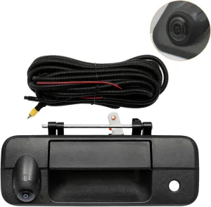 Gledewen Backup Camera Tailgate Handle, Compatible with Toyota Tundra 2007-2013, with Key-Hole,with 170°Rear Viewing Angle, Waterproof, Rear View Camera, Back up Camera, Reverse Camera