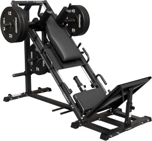 GMWD Leg Press Hack Squat Machine Combo, Leg Exercise Machine with Linear Bearing, 45-Degree Lower Body Special with Weight Storage for Quads, Hamstring, Glutes, Calves, Home Gym Leg Day Equipment
