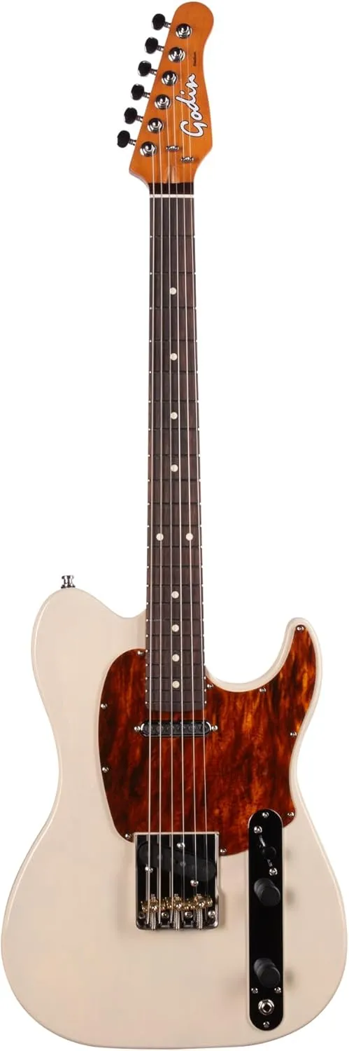 Godin 6 String Solid-Body Electric Guitar, Right, Ozark Cream (052356)