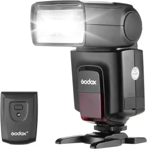 GODOX TT520ⅡUniversal On-Camera Flash Electronic Speedlite   AT-16 2.4G Wireless Trigger Transmitter Guide Number 33 S1 S2 Modes Replacement for Canon Nikon Pentax