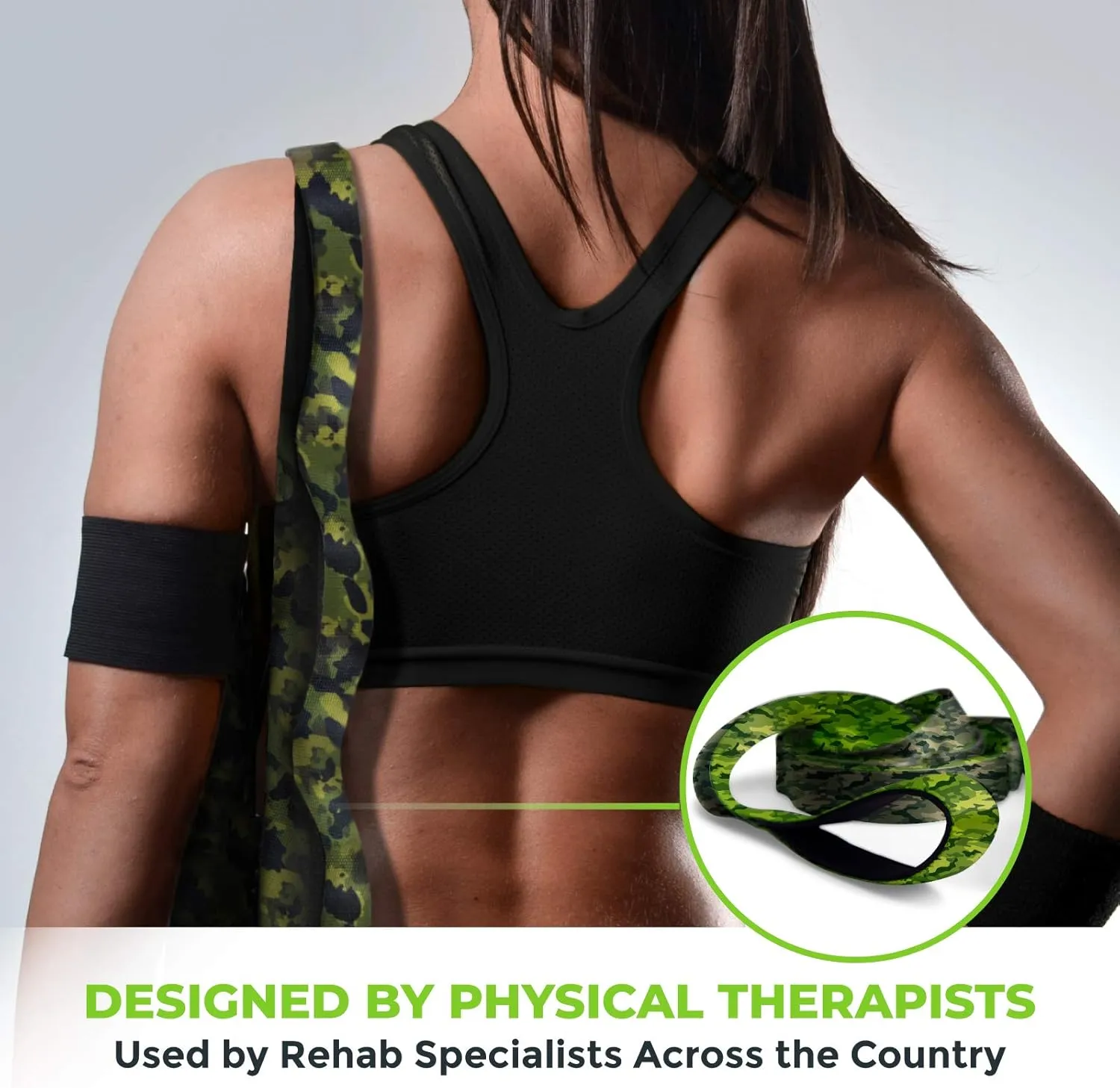 Gradient Fitness Stretching Strap for Physical Therapy, 12 Multi-Loop Stretch Strap 1.5" W x 8' L, Neoprene Handles, Physical Therapy Equipment, Yoga Straps for Stretching, Leg Stretcher.