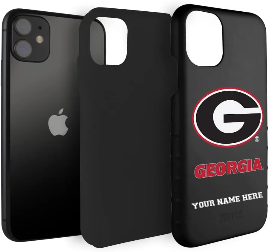 Guard Dog Case Compatible with iPhone 11 - Military Grade - Rugged Two Piece Protection - Collegiate Licensed - Georgia Bulldogs - Personalized