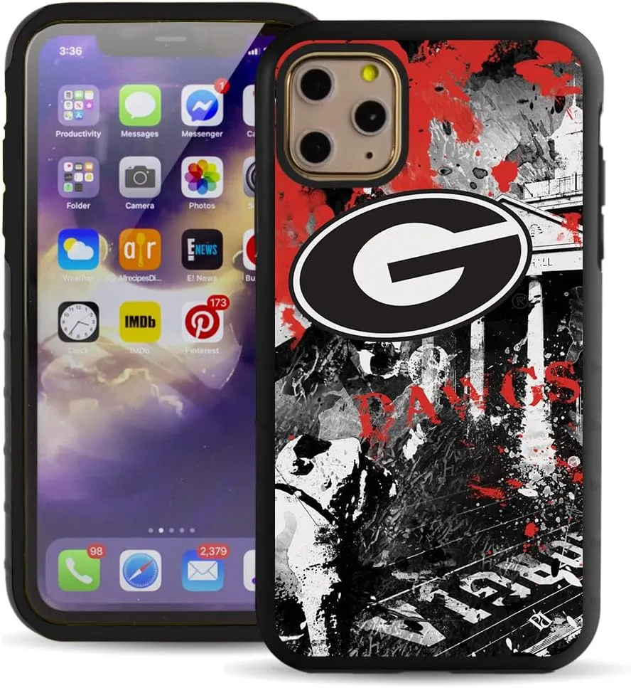 Guard Dog Case Compatible with iPhone 11 Pro Max - Military Grade - Rugged Two Piece Protection - Collegiate Licensed - Georgia Bulldogs - by Paulson Designs