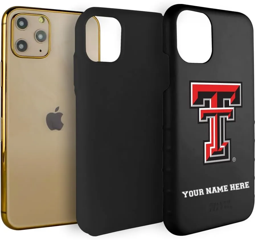Guard Dog Case Compatible with iPhone 11 Pro Max - Military Grade - Rugged Two Piece Protection - Collegiate Licensed - Texas Tech Red Raiders - Personalized