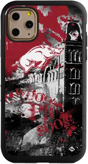 Guard Dog Case Compatible with iPhone 11 Pro - Military Grade - Rugged Two Piece Protection - Collegiate Licensed - Arkansas Razorbacks - by Paulson Designs