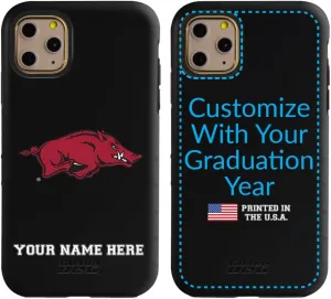 Guard Dog Case Compatible with iPhone 11 Pro - Military Grade - Rugged Two Piece Protection - Collegiate Licensed - Arkansas Razorbacks - Personalized