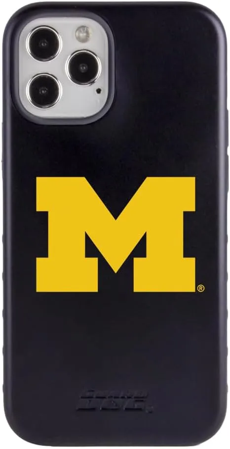 Guard Dog Case Compatible with iPhone 12/12 Pro - Military Grade - Rugged Two Piece Protection - Collegiate Licensed - Michigan Wolverines - Logo
