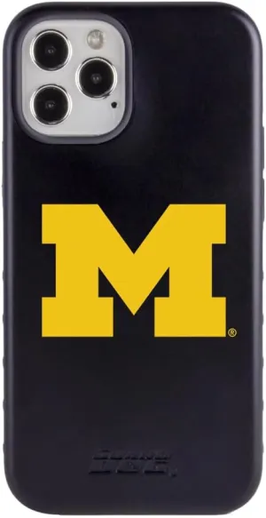 Guard Dog Case Compatible with iPhone 12/12 Pro - Military Grade - Rugged Two Piece Protection - Collegiate Licensed - Michigan Wolverines - Logo