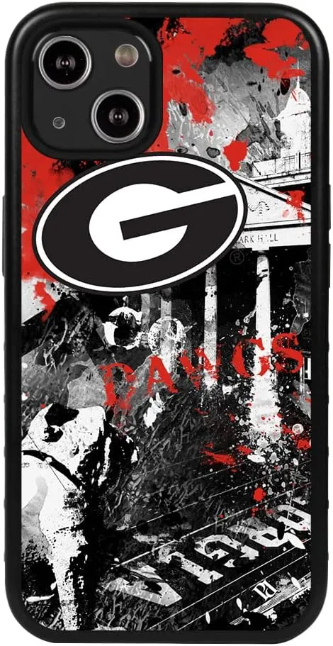 Guard Dog Case Compatible with iPhone 13 - Military Grade - Rugged Two Piece Protection - Collegiate Licensed - Georgia Bulldogs - by Paulson Designs