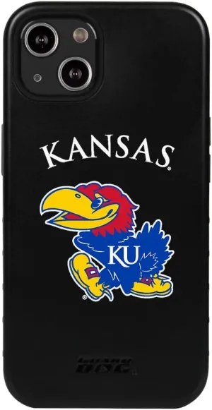 Guard Dog Case Compatible with iPhone 13 - Military Grade - Rugged Two Piece Protection - Collegiate Licensed - Kansas Jayhawks - Logo