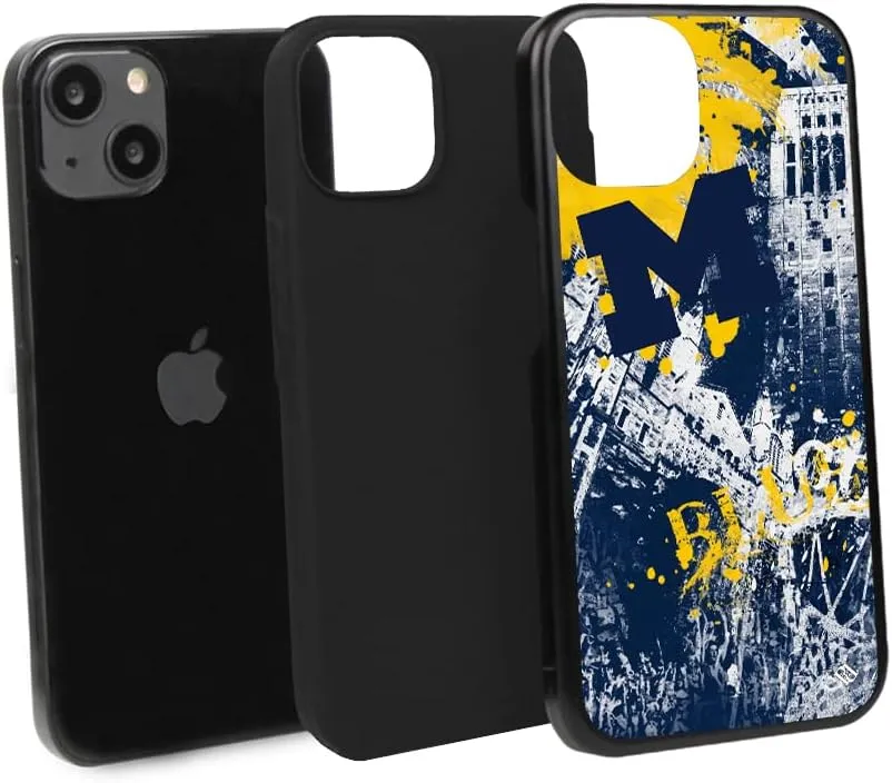 Guard Dog Case Compatible with iPhone 13 - Military Grade - Rugged Two Piece Protection - Collegiate Licensed - Michigan Wolverines - by Paulson Designs