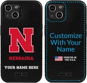 Guard Dog Case Compatible with iPhone 13 - Military Grade - Rugged Two Piece Protection - Collegiate Licensed - Nebraska Cornhuskers - Personalized