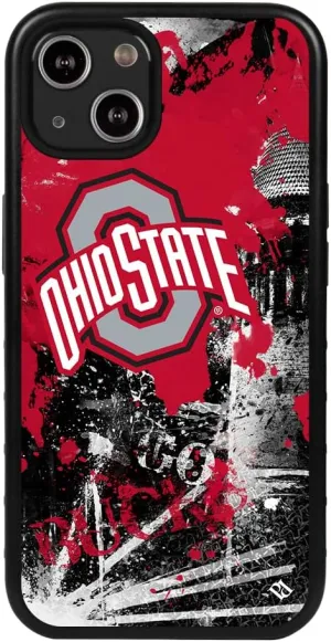 Guard Dog Case Compatible with iPhone 13 - Military Grade - Rugged Two Piece Protection - Collegiate Licensed - Ohio State Buckeyes - by Paulson Designs