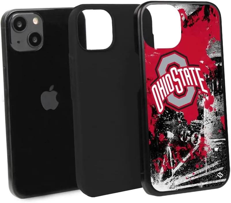 Guard Dog Case Compatible with iPhone 13 - Military Grade - Rugged Two Piece Protection - Collegiate Licensed - Ohio State Buckeyes - by Paulson Designs
