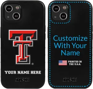 Guard Dog Case Compatible with iPhone 13 - Military Grade - Rugged Two Piece Protection - Collegiate Licensed - Texas Tech Red Raiders - Personalized