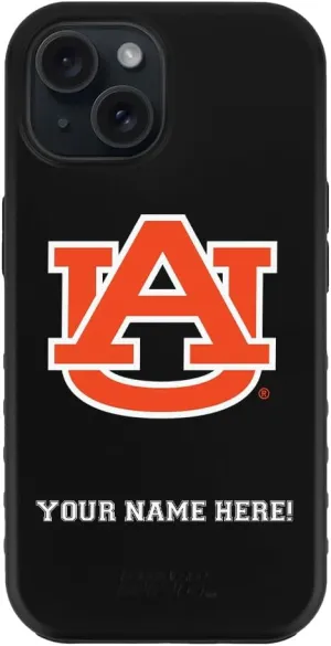 Guard Dog Case Compatible with iPhone 14 - Military Grade - Rugged Two Piece Protection - Collegiate Licensed - Auburn Tigers - Personalized