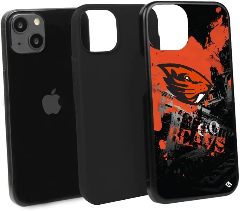 Guard Dog Case Compatible with iPhone 14 - Military Grade - Rugged Two Piece Protection - Collegiate Licensed - Oregon State Beavers - by Paulson Designs