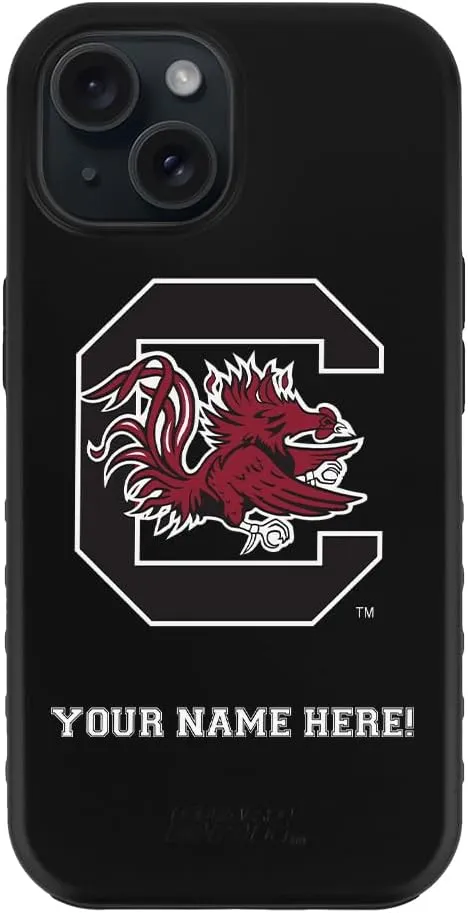 Guard Dog Case Compatible with iPhone 14 - Military Grade - Rugged Two Piece Protection - Collegiate Licensed - South Carolina Gamecocks - Personalized