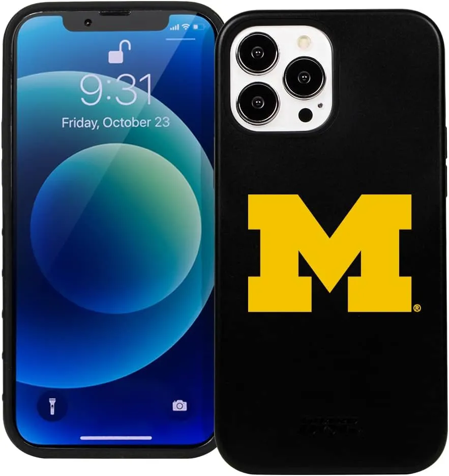 Guard Dog Case Compatible with iPhone 14 Pro Max - Military Grade - Rugged Two Piece Protection - Collegiate Licensed - Michigan Wolverines - Logo