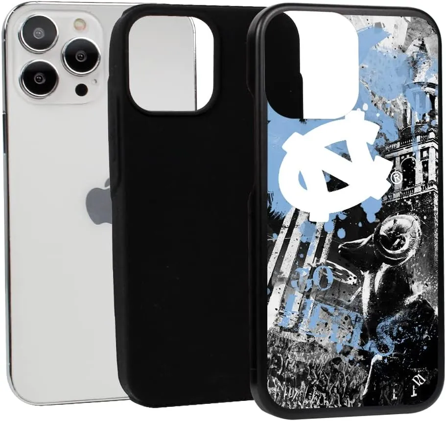 Guard Dog Case Compatible with iPhone 14 Pro Max - Military Grade - Rugged Two Piece Protection - Collegiate Licensed - North Carolina Tar Heels - by Paulson Designs