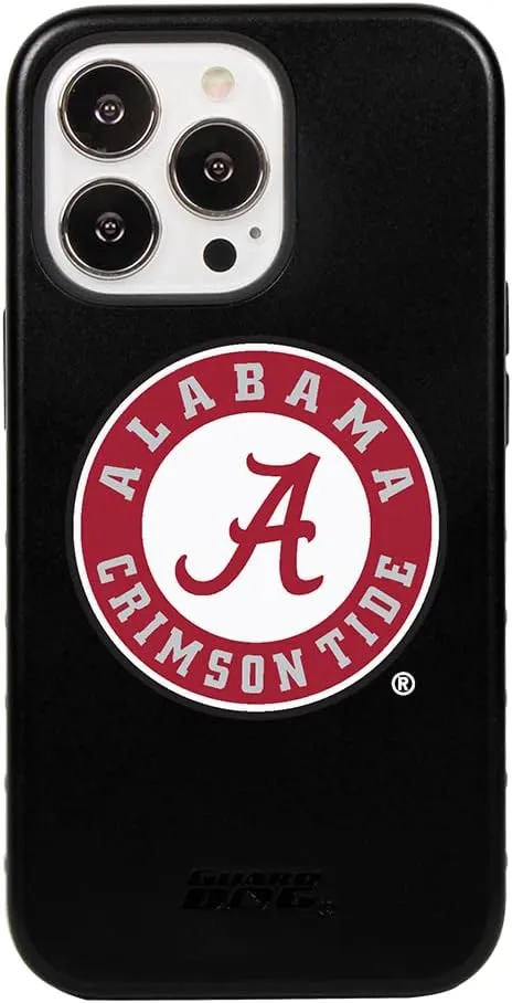Guard Dog Case Compatible with iPhone 14 Pro - Military Grade - Rugged Two Piece Protection - Collegiate Licensed - Alabama Crimson Tide - Logo