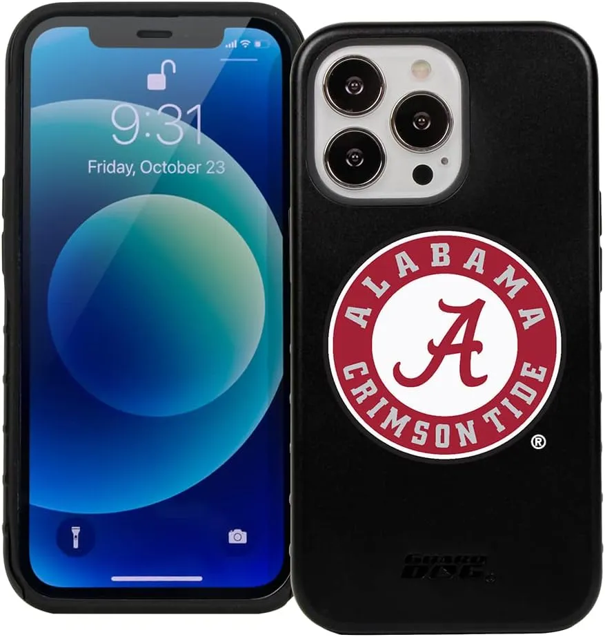 Guard Dog Case Compatible with iPhone 14 Pro - Military Grade - Rugged Two Piece Protection - Collegiate Licensed - Alabama Crimson Tide - Logo
