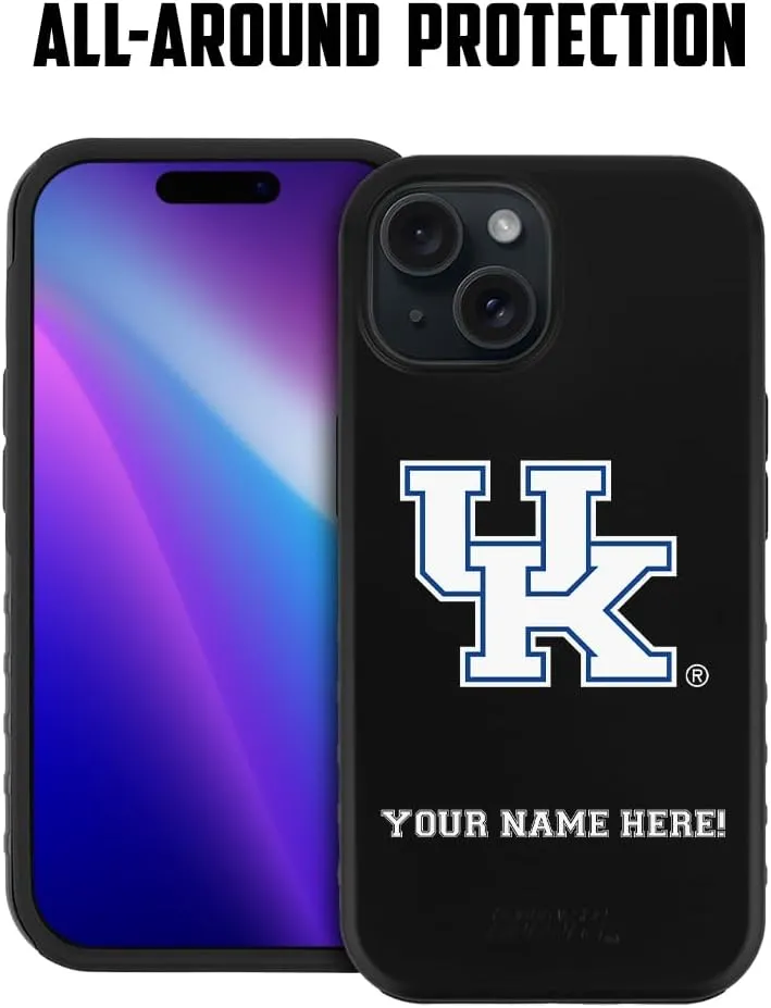 Guard Dog Case Compatible with iPhone 14 Pro - Military Grade - Rugged Two Piece Protection - Collegiate Licensed - Kentucky Wildcats - Personalized