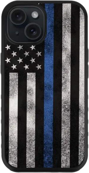 Guard Dog Case Compatible with iPhone 15 - Compatible with MagSafe - Military Grade - Rugged Two-Piece Design - Designer - American Flag - Thin Blue Line - Legend