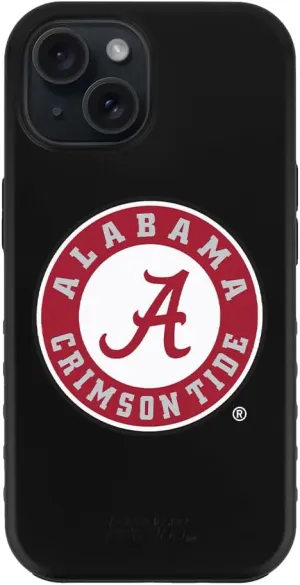 Guard Dog Case Compatible with iPhone 15 - Compatible with MagSafe - Military Grade - Rugged Two Piece Protection - Collegiate Licensed - Alabama Crimson Tide - Logo