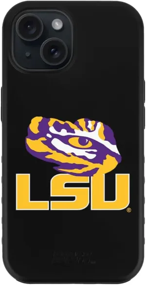 Guard Dog Case Compatible with iPhone 15 Plus - Compatible with MagSafe - Military Grade - Rugged Two Piece Protection - Collegiate Licensed - LSU Tigers - Logo