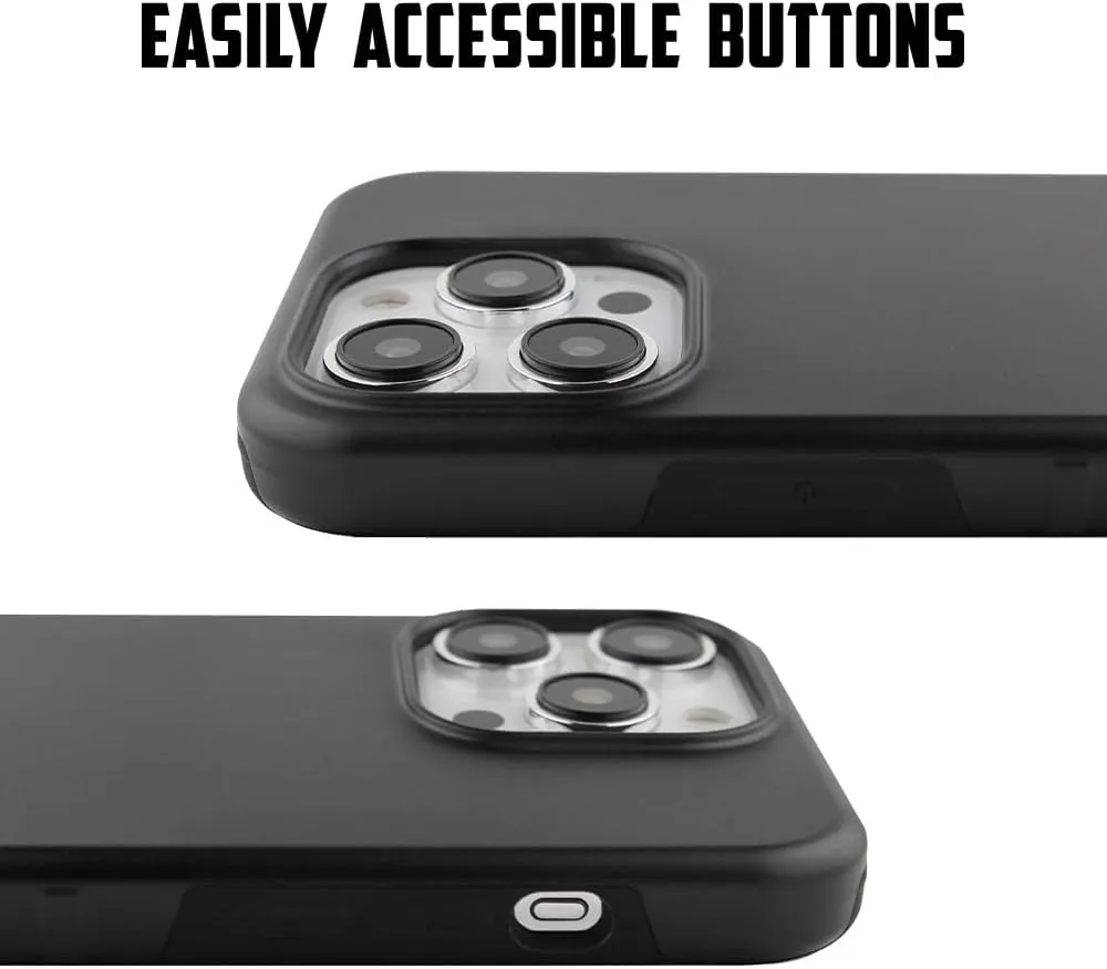 Guard Dog Case Compatible with iPhone 15 Pro Max - Compatible with MagSafe - Military Grade - Rugged Two Piece Protection - Collegiate Licensed - Georgia Bulldogs - by Paulson Designs