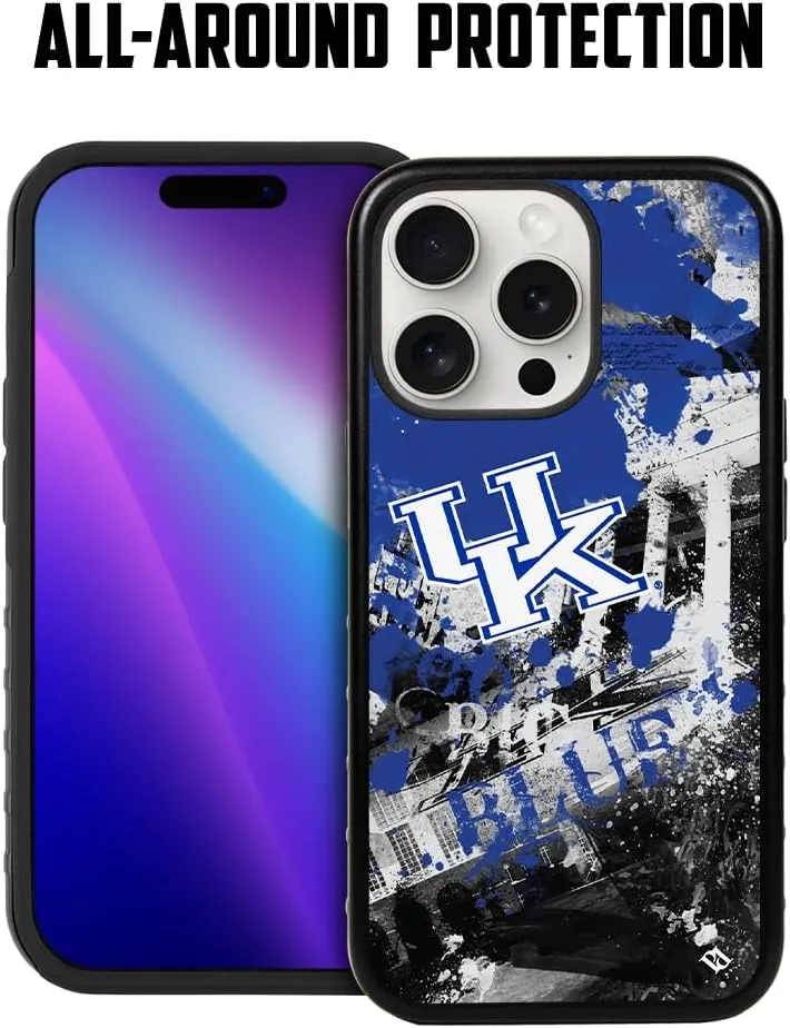 Guard Dog Case Compatible with iPhone 15 Pro Max - Military Grade - Rugged Two Piece Protection - Collegiate Licensed - Kentucky Wildcats - by Paulson Designs