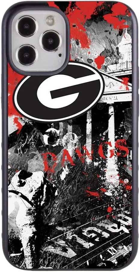 Guard Dog Georgia Bulldogs - Paulson Designs Spirit DP Hybrid Case for iPhone 12/12 Pro - Black w/Black