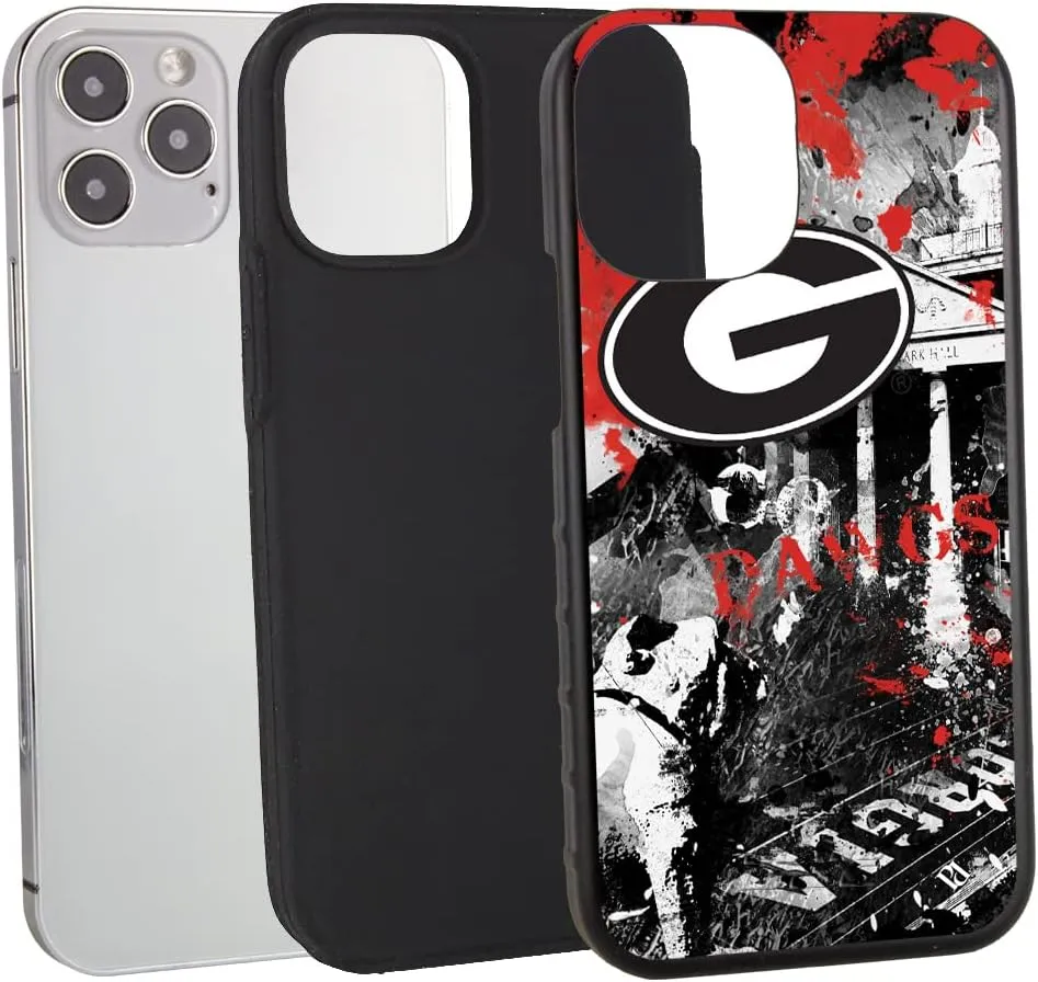 Guard Dog Georgia Bulldogs - Paulson Designs Spirit DP Hybrid Case for iPhone 12/12 Pro - Black w/Black