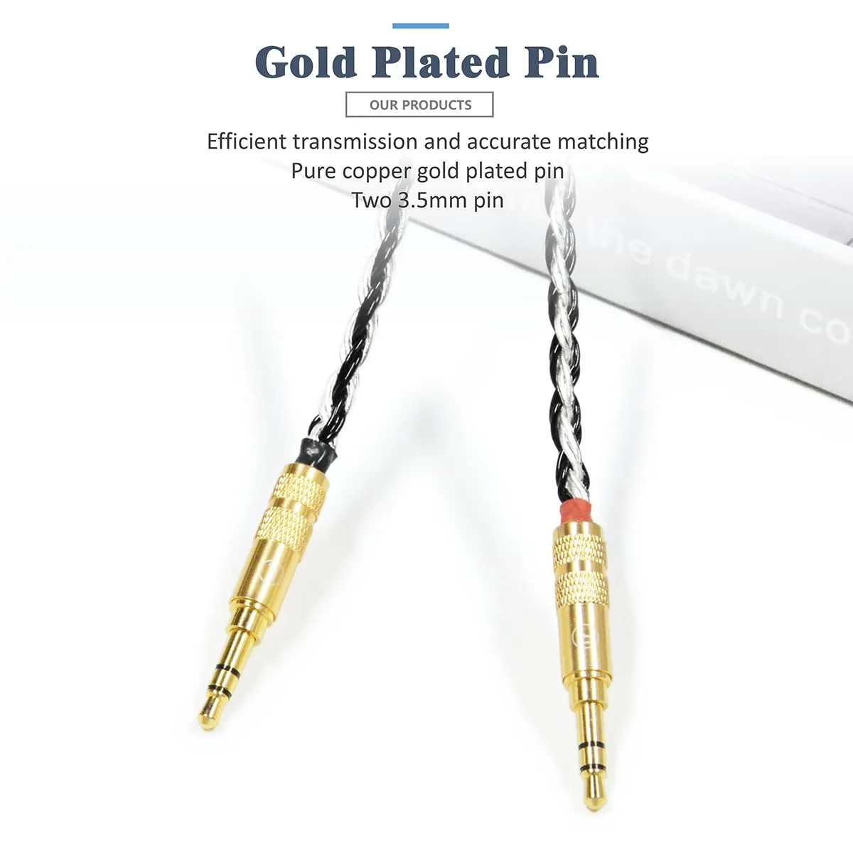 GUCraftsman 16 Strands 7N Single Crystal Copper/Silver Mixed Headphone Cable for Astell&Kern AKT1P AKT5P 2nd Denon AH-D5200 AH-D7200 AH-D9200 AH-D600 JVC HA-SW01 HA-SW02 Final D8000Pro (4Pin XLR Plug)