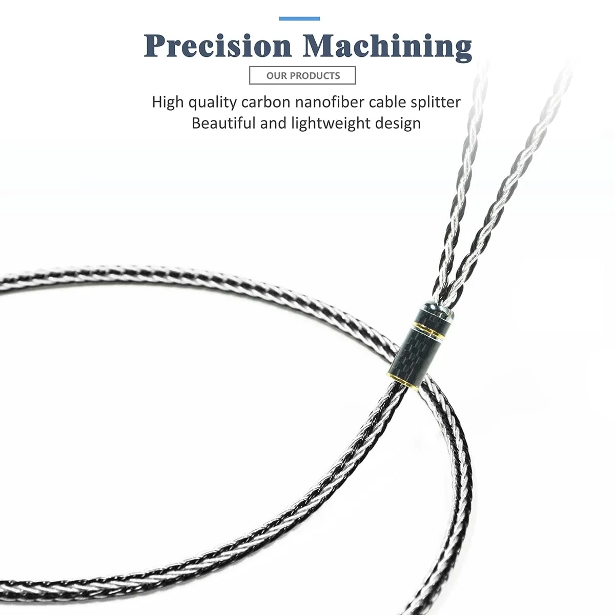 GUCraftsman 16 Strands 7N Single Crystal Copper/Silver Mixed Headphone Cable for Astell&Kern AKT1P AKT5P 2nd Denon AH-D5200 AH-D7200 AH-D9200 AH-D600 JVC HA-SW01 HA-SW02 Final D8000Pro (4Pin XLR Plug)