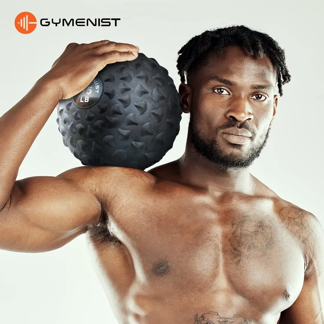 GYMENIST Weighted No Bounce Slam Ball Intensive Workout Training Gym Exercise Weight Balls Equipment
