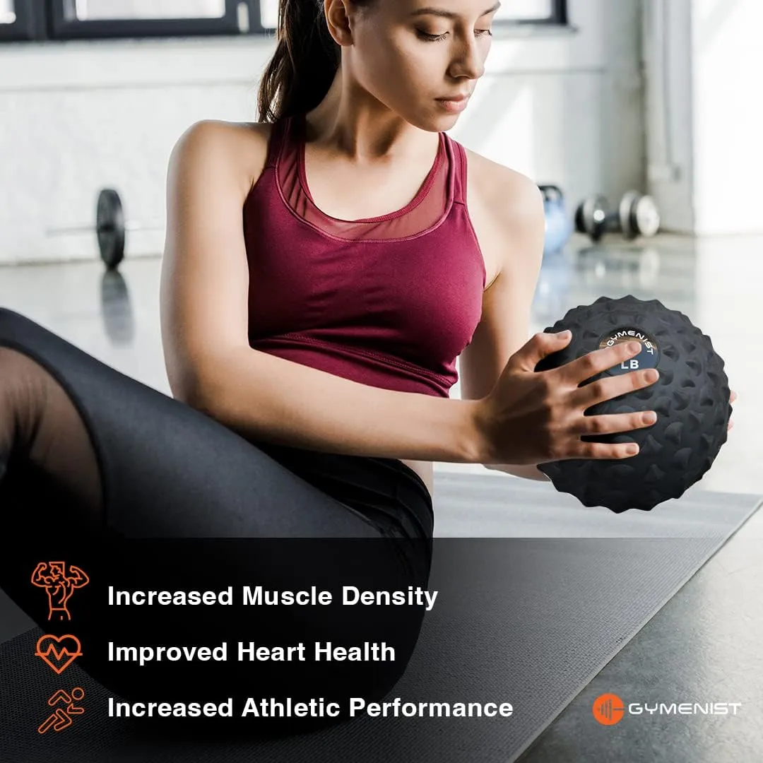 GYMENIST Weighted No Bounce Slam Ball Intensive Workout Training Gym Exercise Weight Balls Equipment