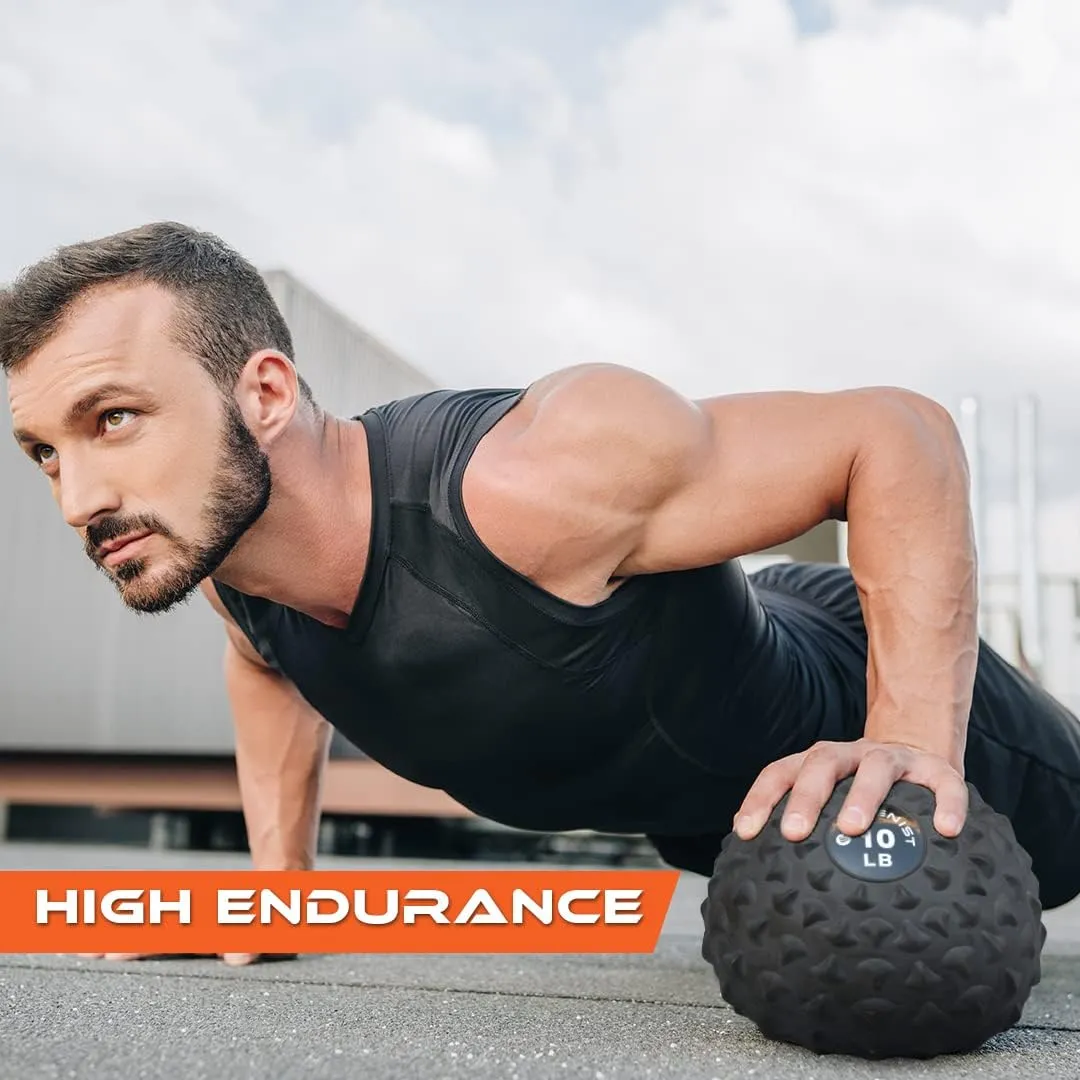 GYMENIST Weighted No Bounce Slam Ball Intensive Workout Training Gym Exercise Weight Balls Equipment