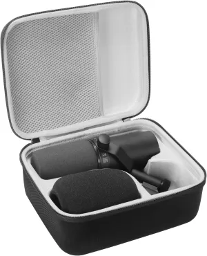 Hard Carrying Case Compatible with Shure SM7B/MV7/SM7dB/MV7 /MV7X Vocal Dynamic Microphone (Black)