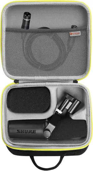 Hard Carrying Case Compatible with Shure SM7dB/MV7 SM7B Vocal Dynamic Microphone for Hard EVA Material for Easy Travel Fits Shure SM7B/MV7/ SM7dB（Case Only）