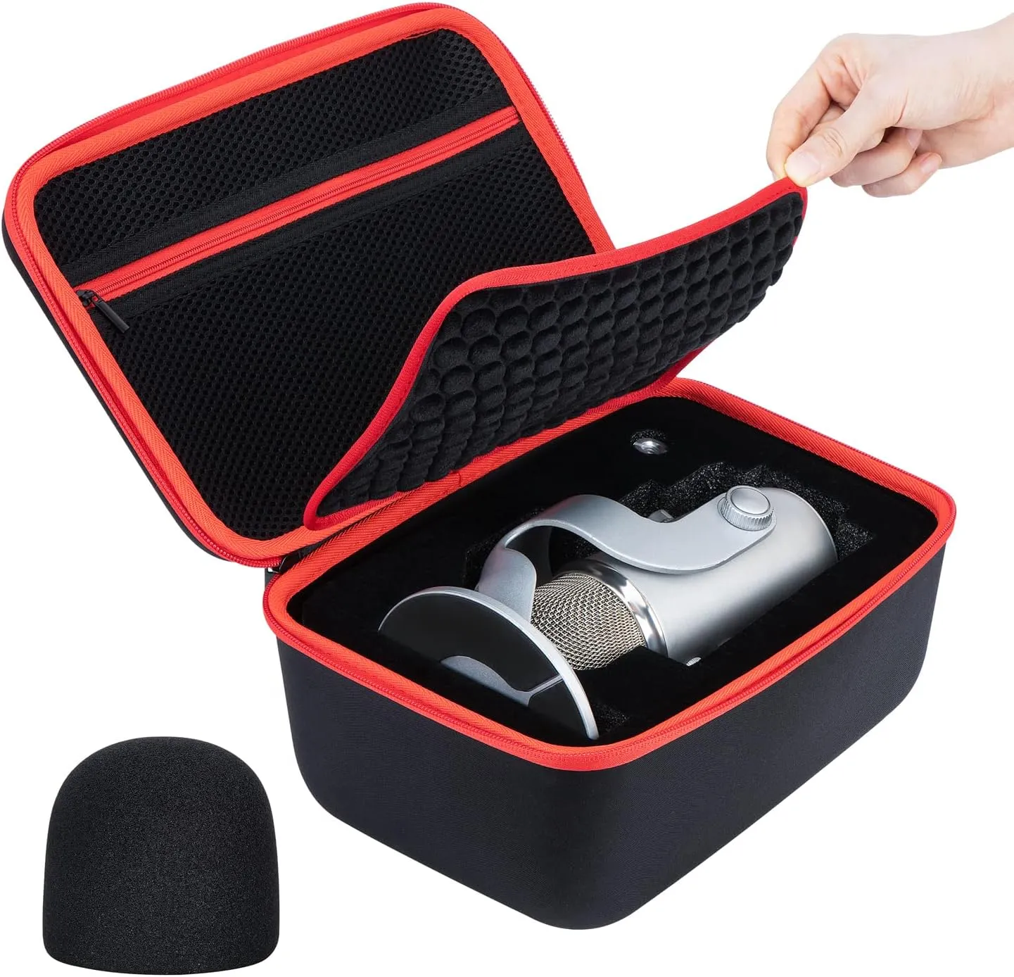 Hard Case for Blue Yeti Microphone, Yeti X, Yeti Pro Mic, Mic Carrying Case Compatible with Blue Microphones, Travel Case Fit Blue Yeti Cable and Other Accessories - by YOUSHARES