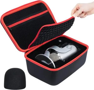 Hard Case for Blue Yeti Microphone, Yeti X, Yeti Pro Mic, Mic Carrying Case Compatible with Blue Microphones, Travel Case Fit Blue Yeti Cable and Other Accessories - by YOUSHARES