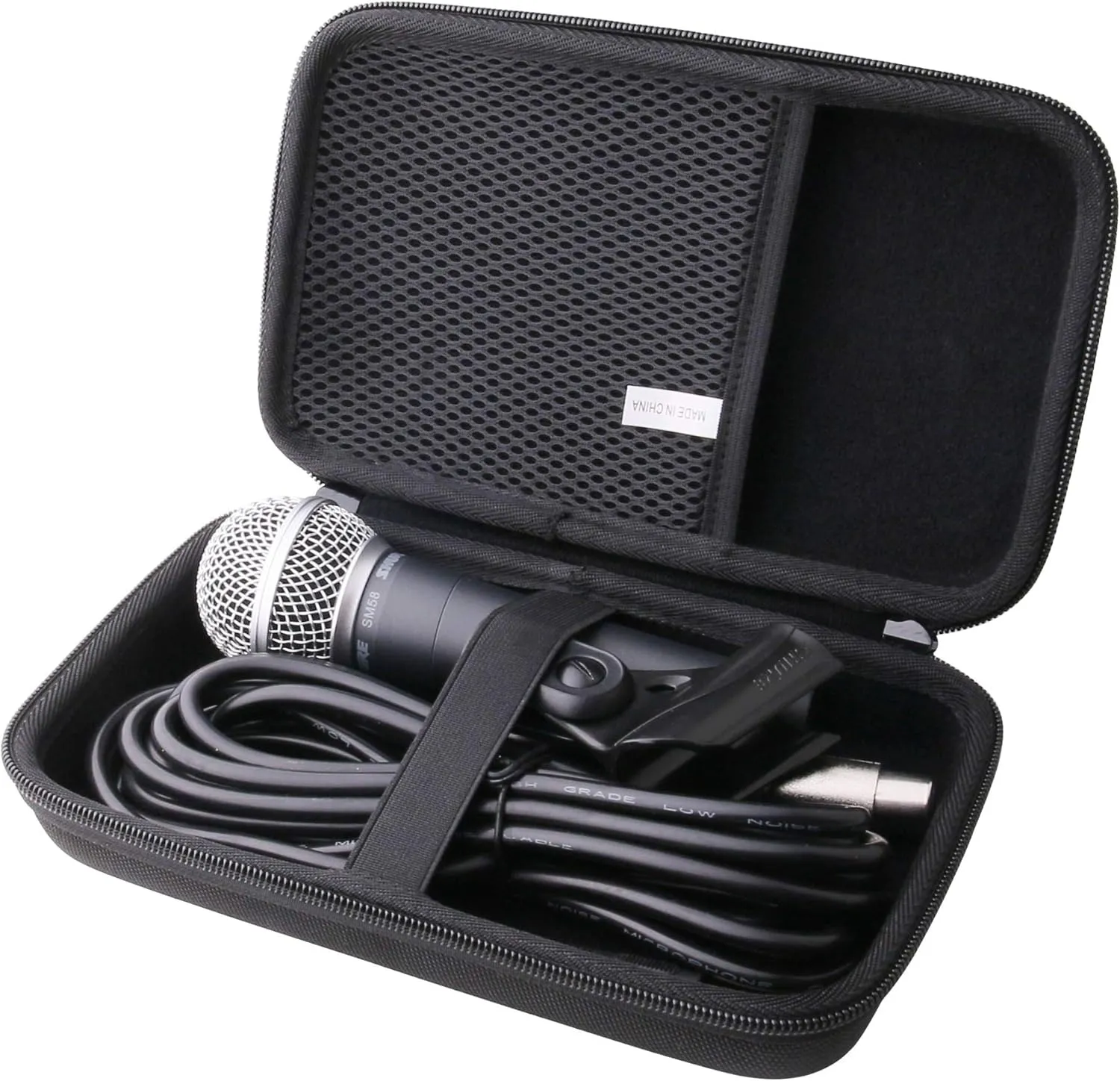 Hard EVA Carrying Case Compatible with Shure SM58-CN/PGA58 Cardioid Dynamic Vocal Microphone.