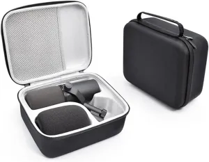 Hard Shell Storage Bag Carrying Case for Shure SM7B/MV7 Vocal Dynamic Microphone Case Bag (Black)