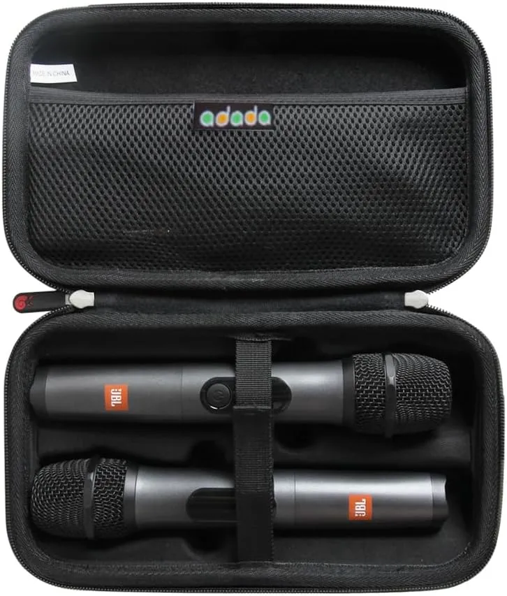 Hard Travel Case for JBL Wireless Two Microphone System with Dual-Channel Receiver