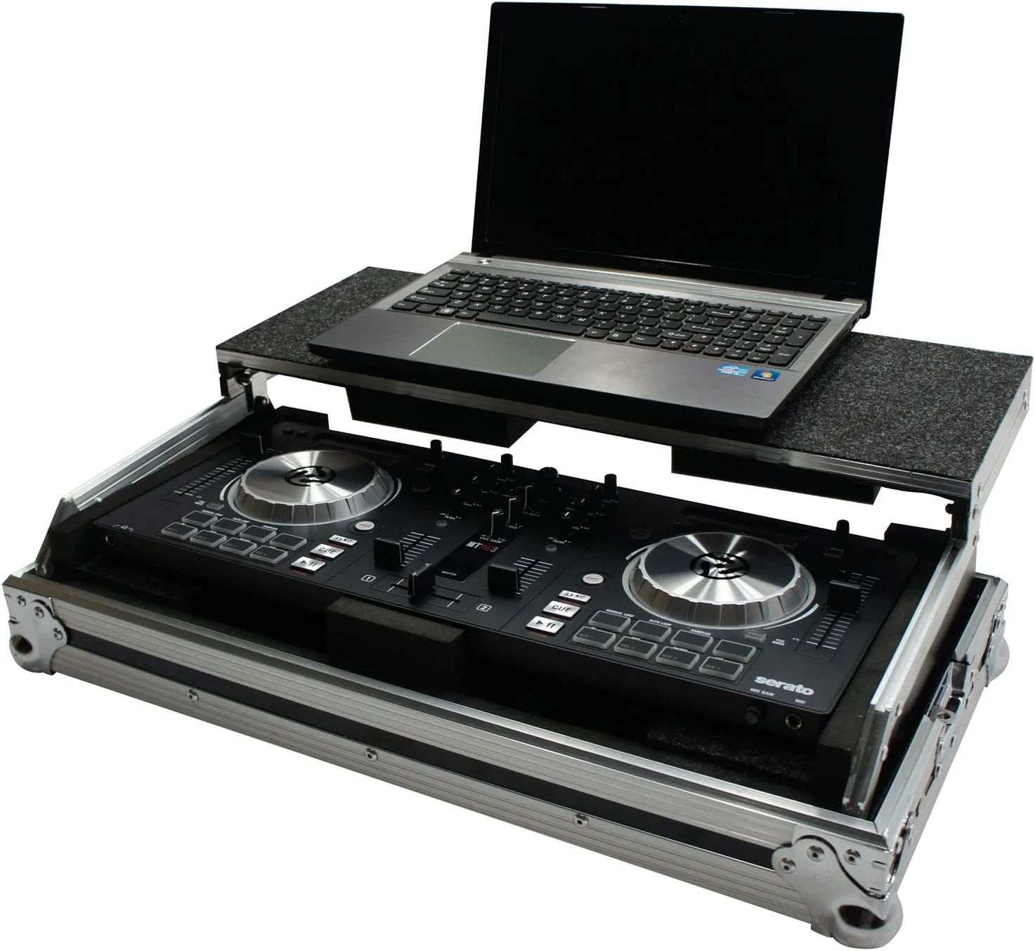 Harmony Audio HCMIXTRACKPRO3LT Flight Glide Laptop Stand DJ Case Compatible with Numark Mixtrack 3